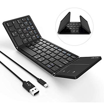 افضل كيبورد لاسلكي جيلي كومب القابل للطي Jelly Comb Foldable Bluetooth Keyboard B047