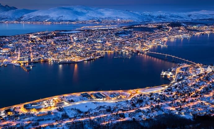 افضل الاماكن السياحيه في النرويج ترومسو Tromsø