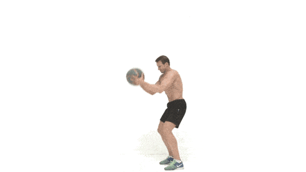 تمرين رمي الكرة الطبية Medicine Ball Slam تمارين كارديو لحرق الدهون ونحت الجسم