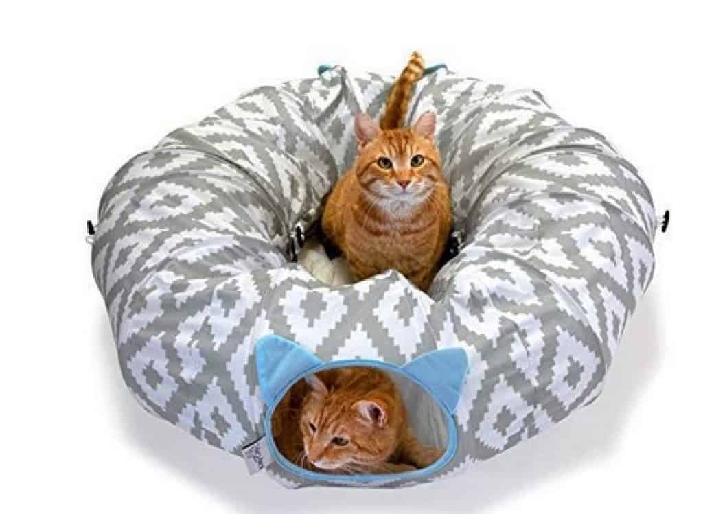 سرير على شكل نفق Kitty City افضل العاب للقطط