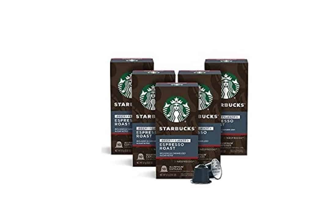Starbucks by Nespresso, Decaf Espresso Dark Roast أفضل أنواع كبسولات ستاربکس