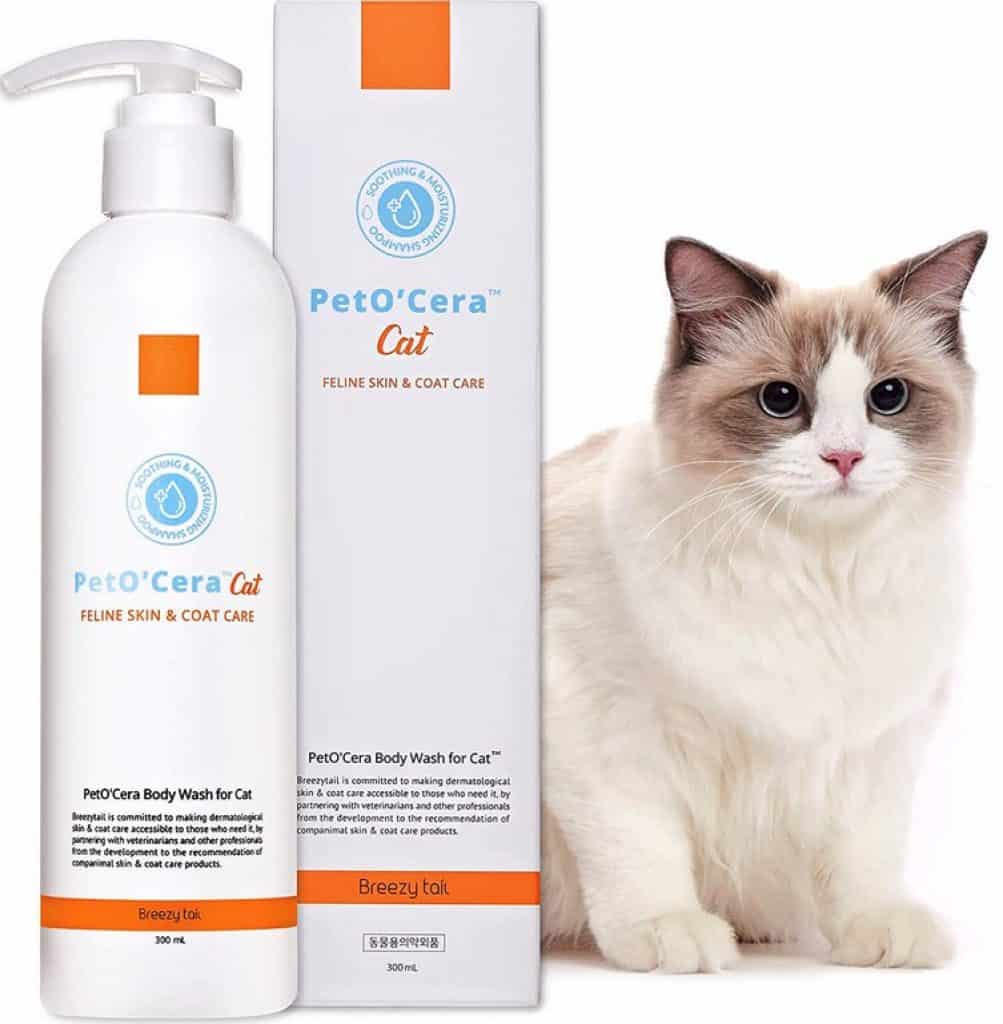 Breezytail PetO'Cera Cat Shampoo افضل شامبو للقطط