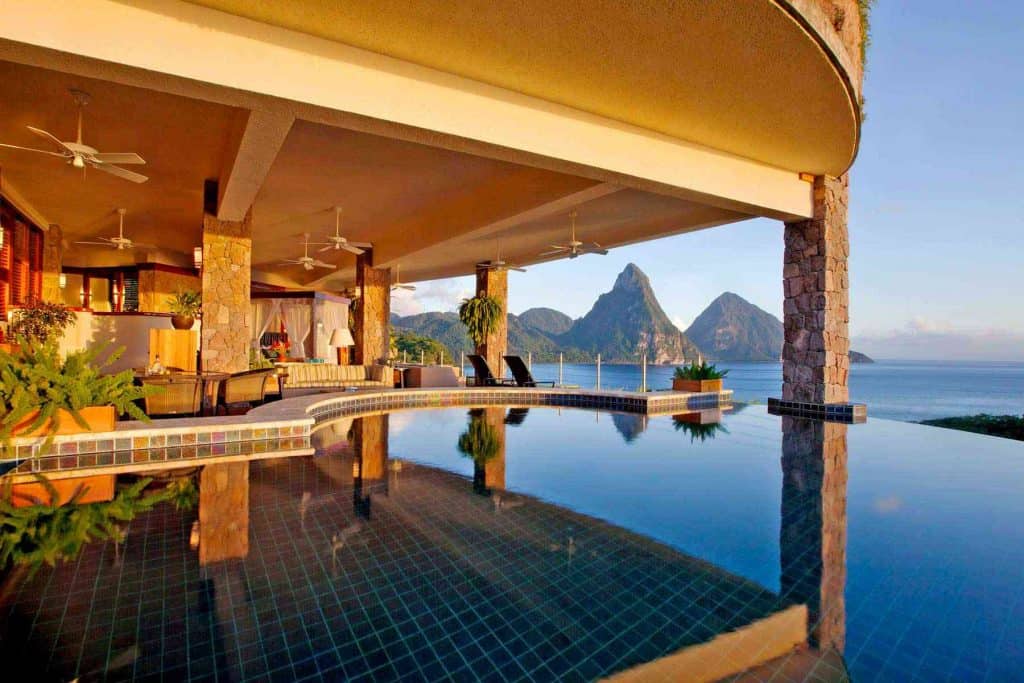 منتجع Jade Mountain - سانت لويس افضل 100 فندق حول العالم 
